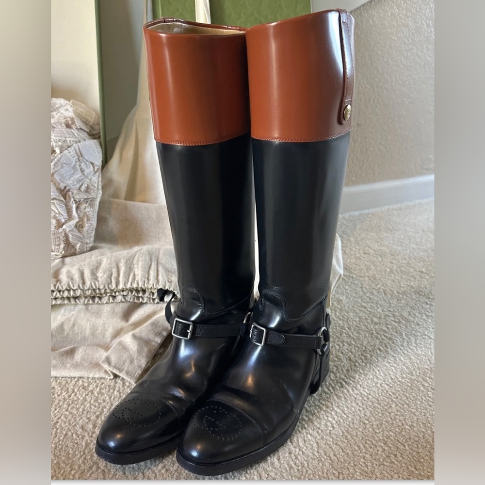 Gently Used Gucci Horsebit Knee-High Boots Size 39
